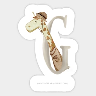 G for Giraffe Sticker